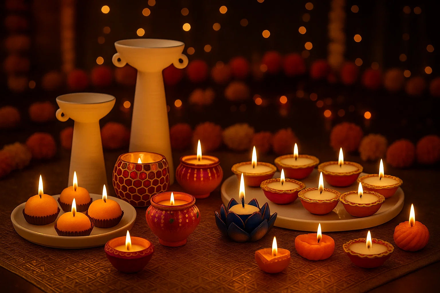 Light Up Your Diwali with the Timeless Glow of Our Elegant Candles
