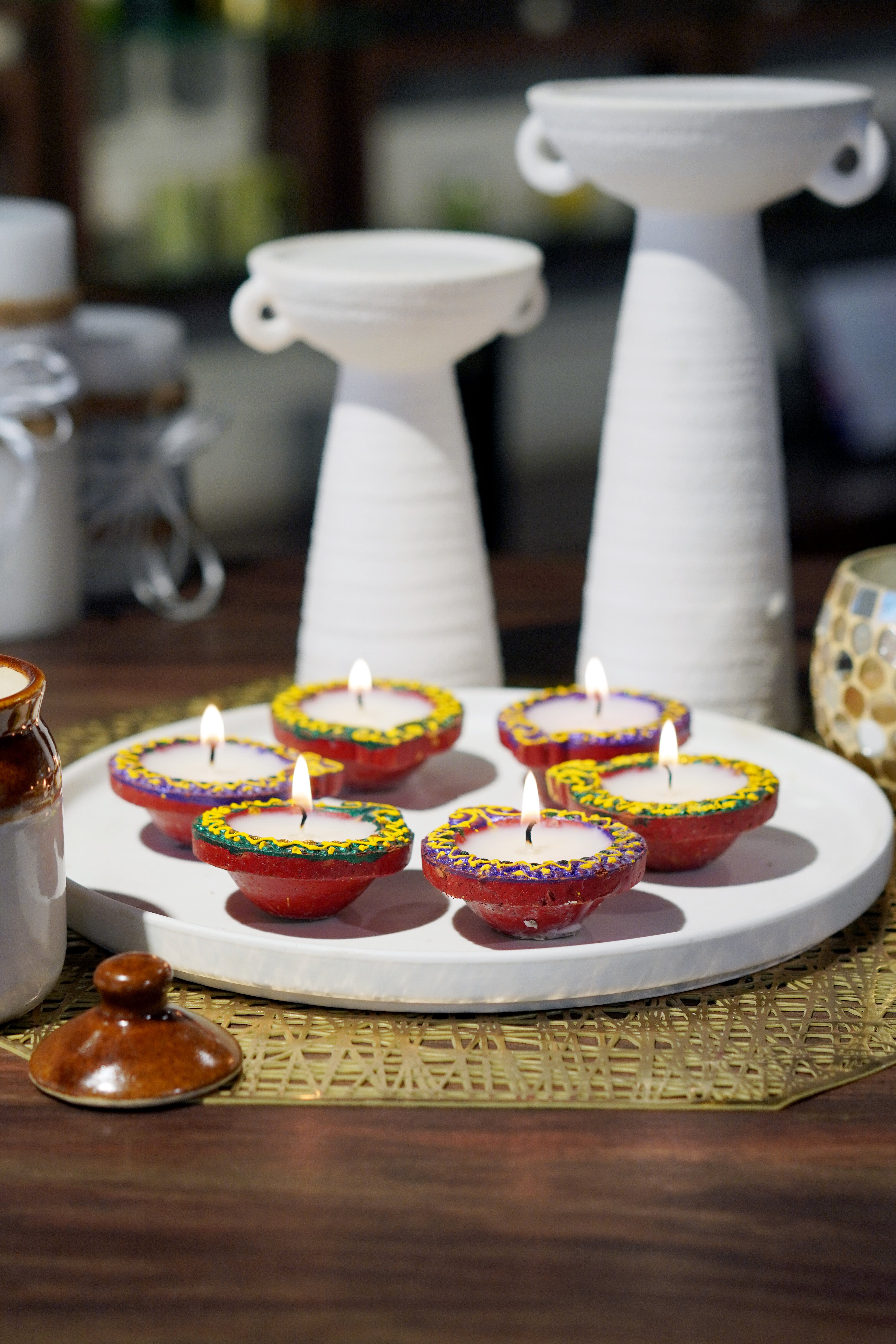 Diya Candle IV (Pack of 6)