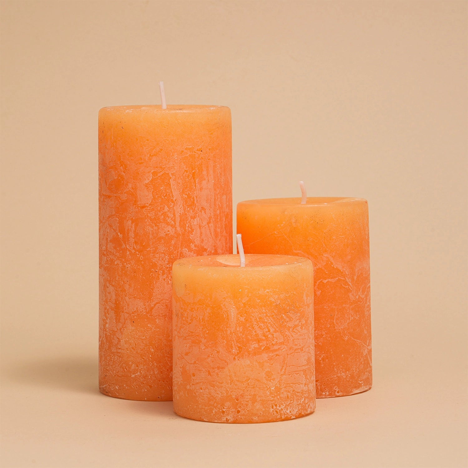 RUSTIC PILLAR CANDLE 2.8*6