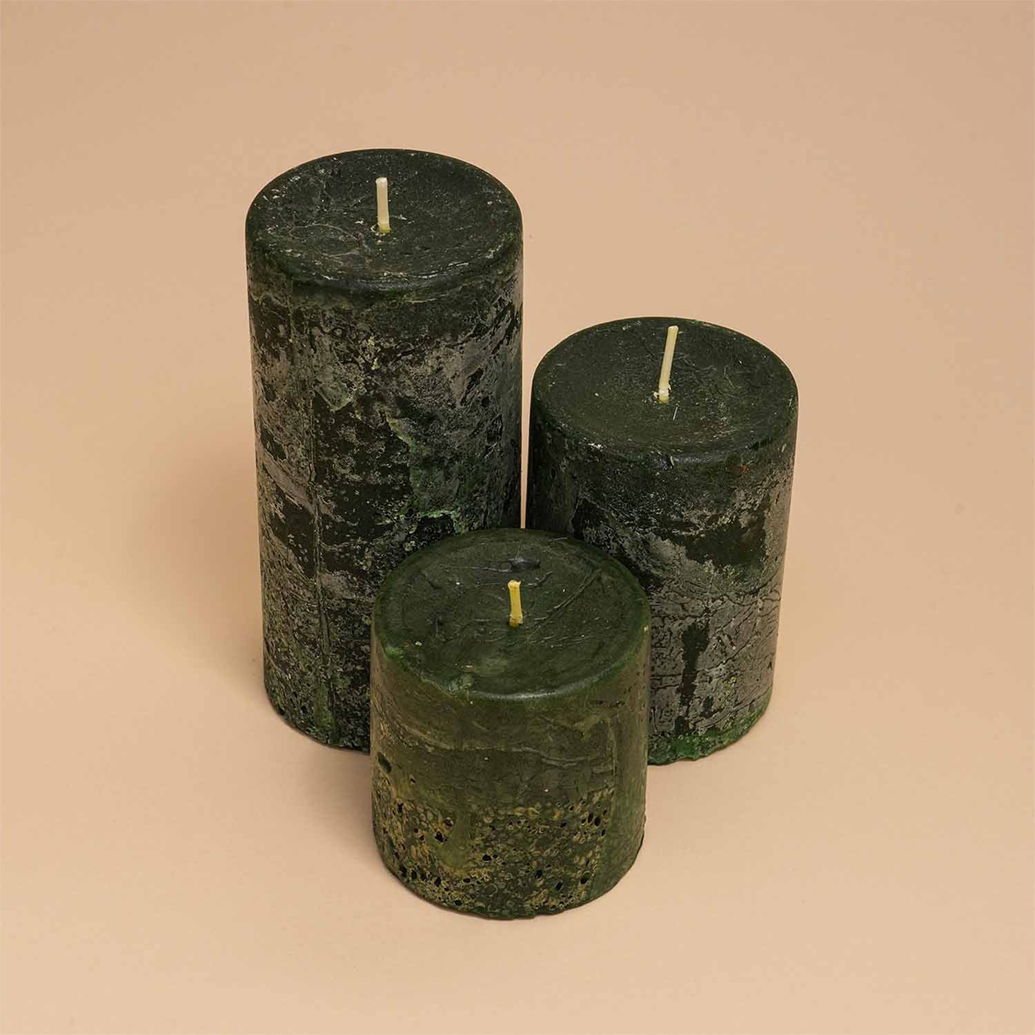 RUSTIC PILLAR CANDLE 2.8*6