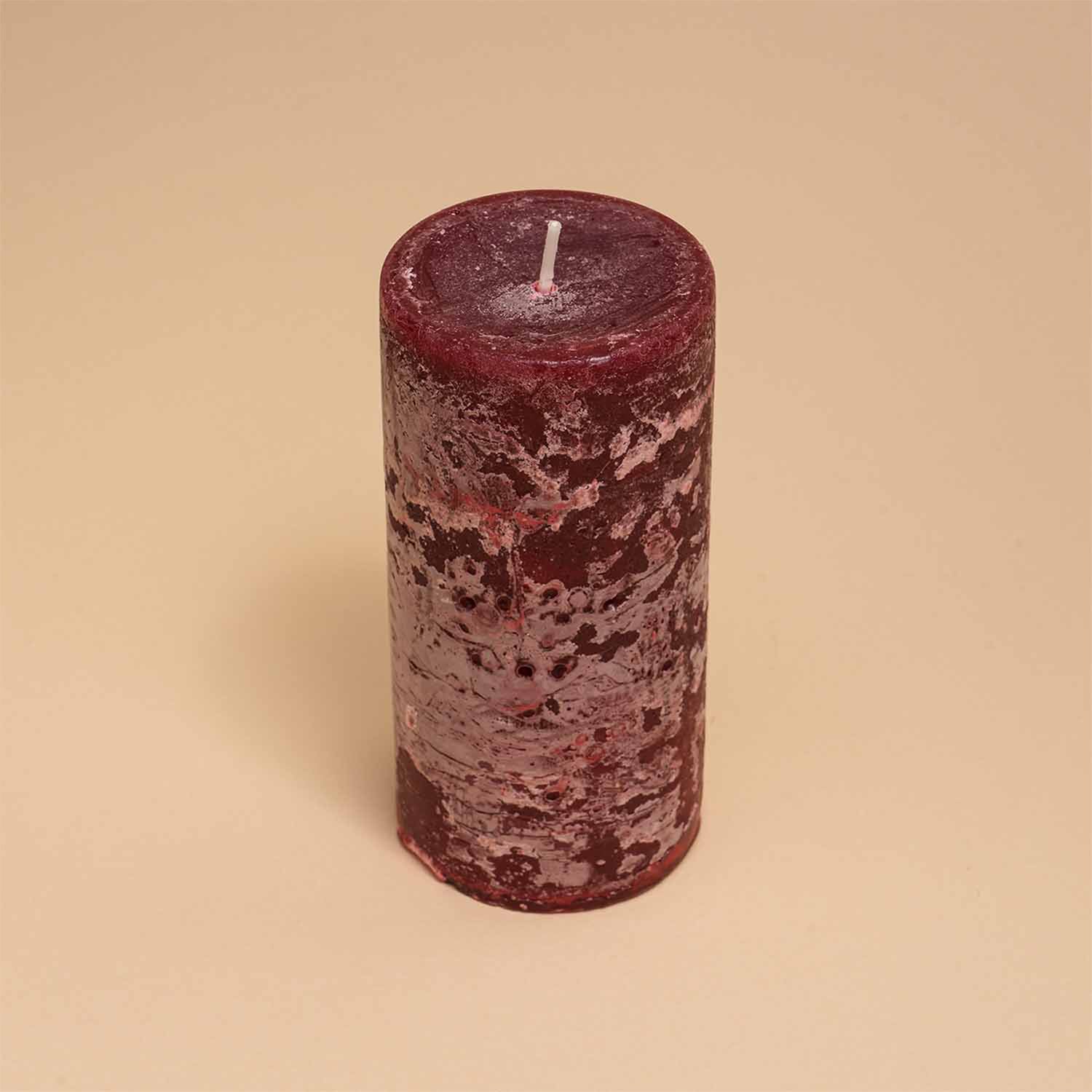 RUSTIC PILLAR CANDLE 2.8*6