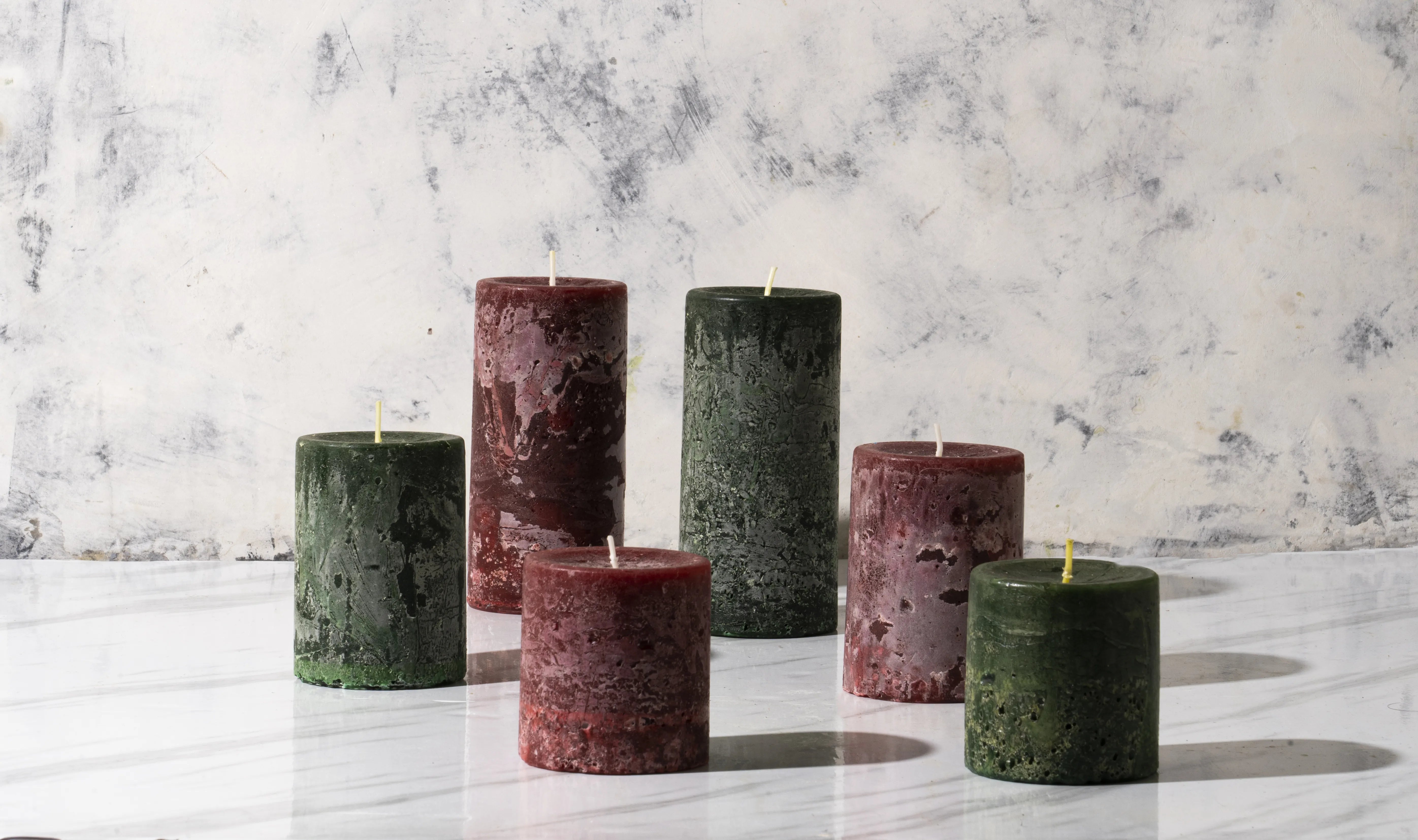 Rustic Pillar Candle