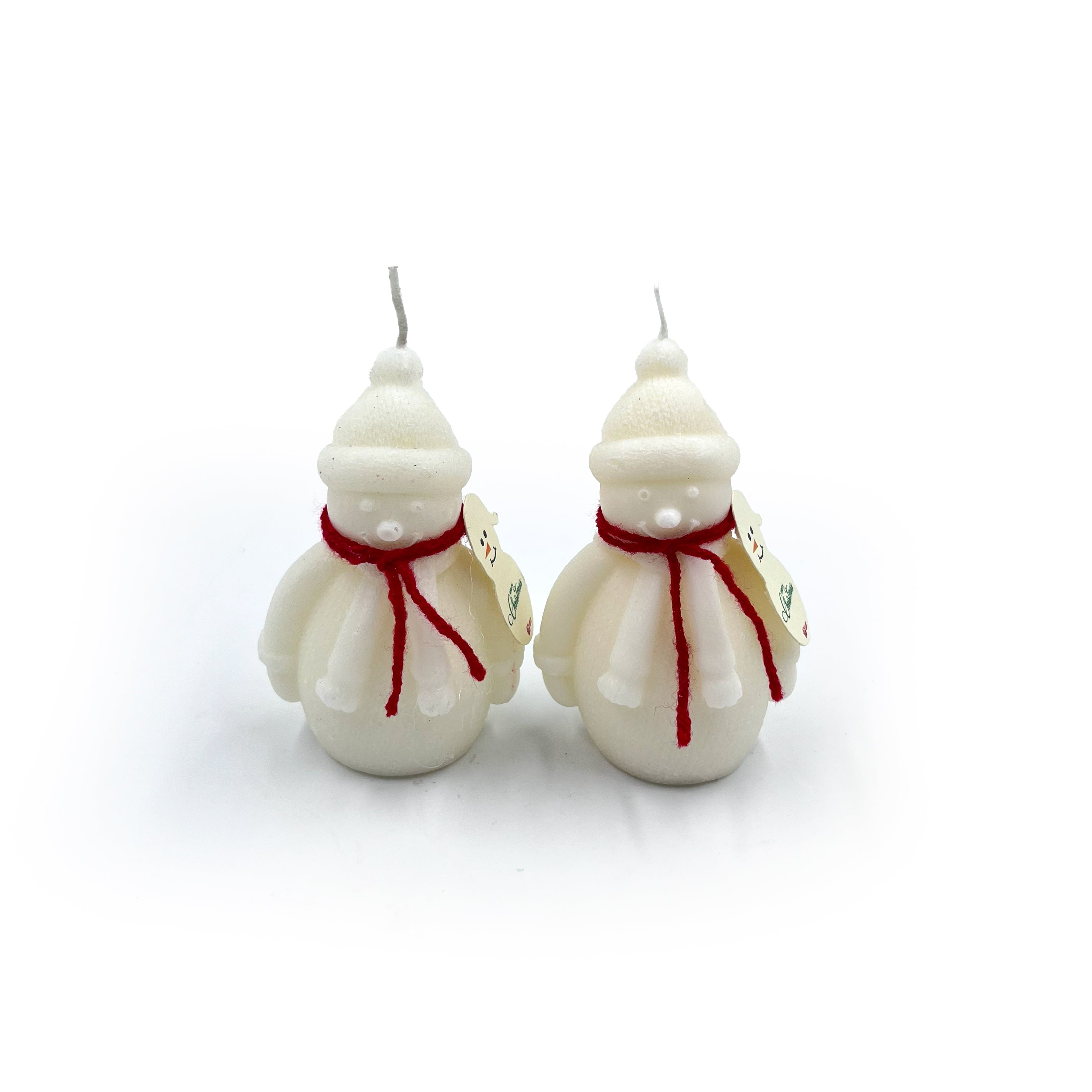Snow Man Candle