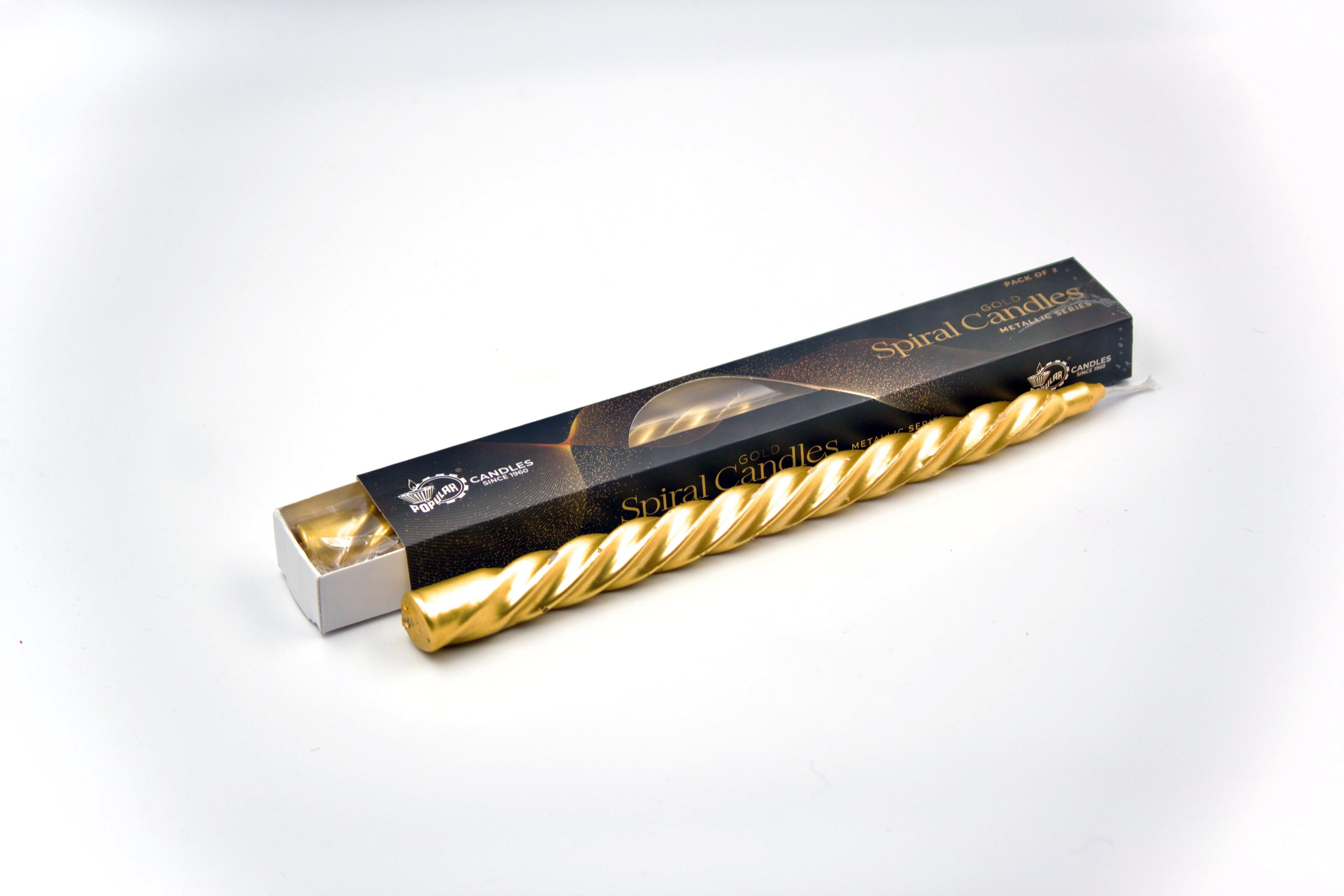 Spiral Metallic Gold (2 pcs)