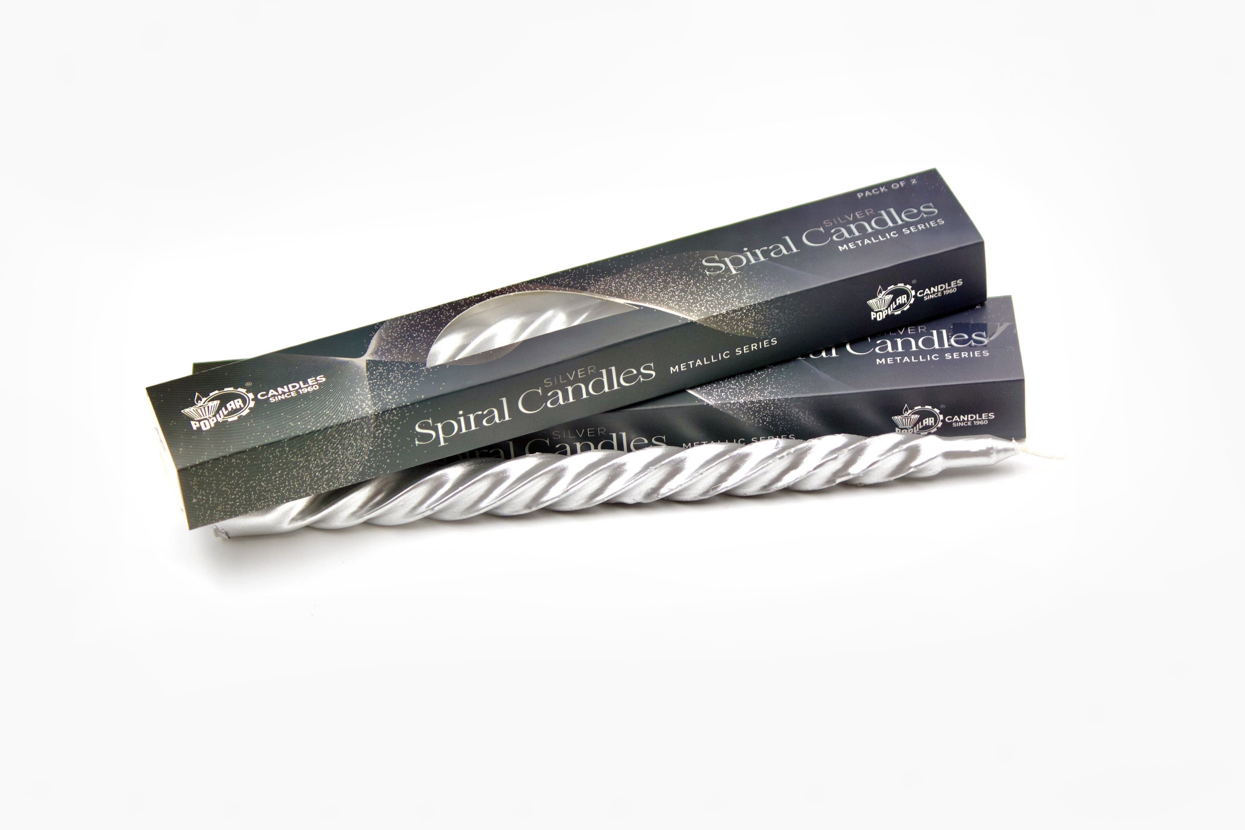 Spiral Metallic Silver (2 pcs)