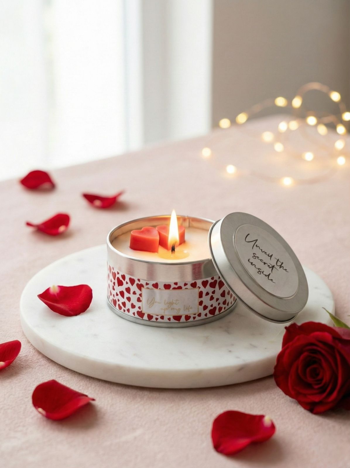 Valentine Tin Candle