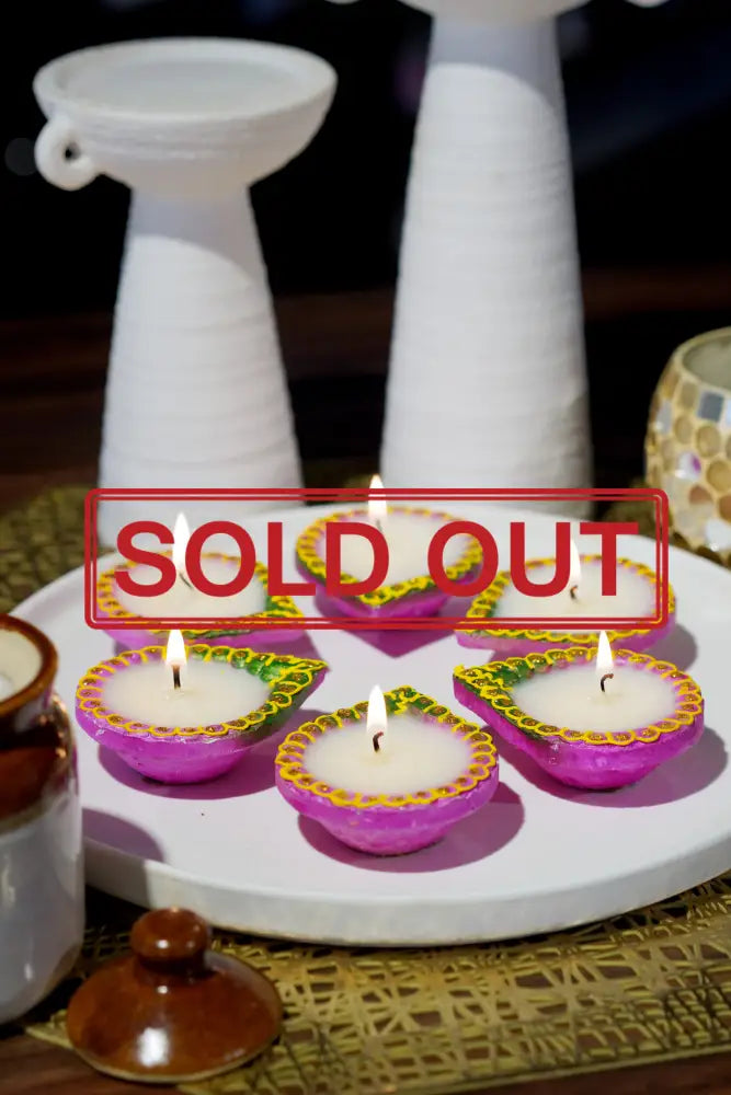 Diya Candle V (Pack of 6)