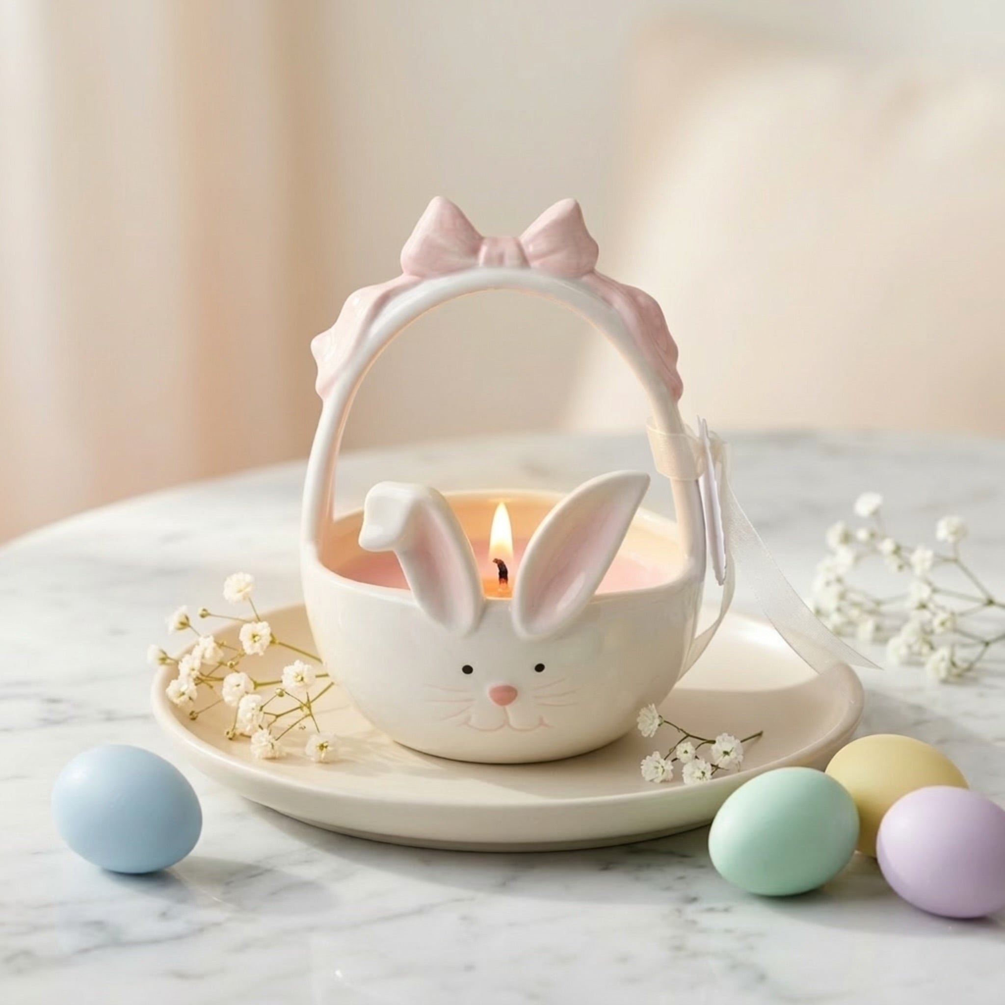 Ceramic Bunny Basket